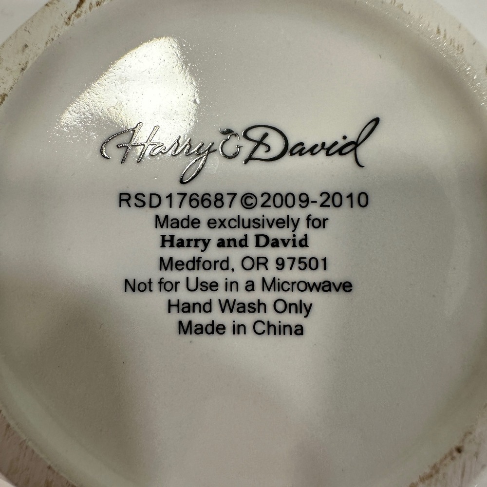 Harry & David Ceramic Mini Cake Stand White 6" Scalloped Eyelet | Cottagecore - Picture 4 of 7